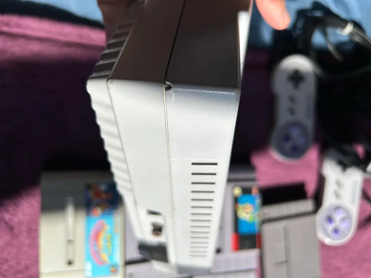 Super Nintendo 2 controles e 7 jogos - Foto 2