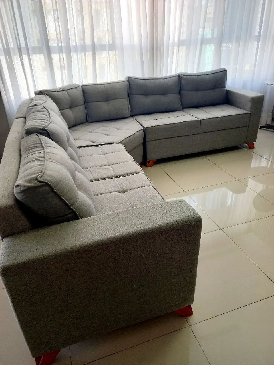 Lindo sofá em L seminovo  - Foto 2