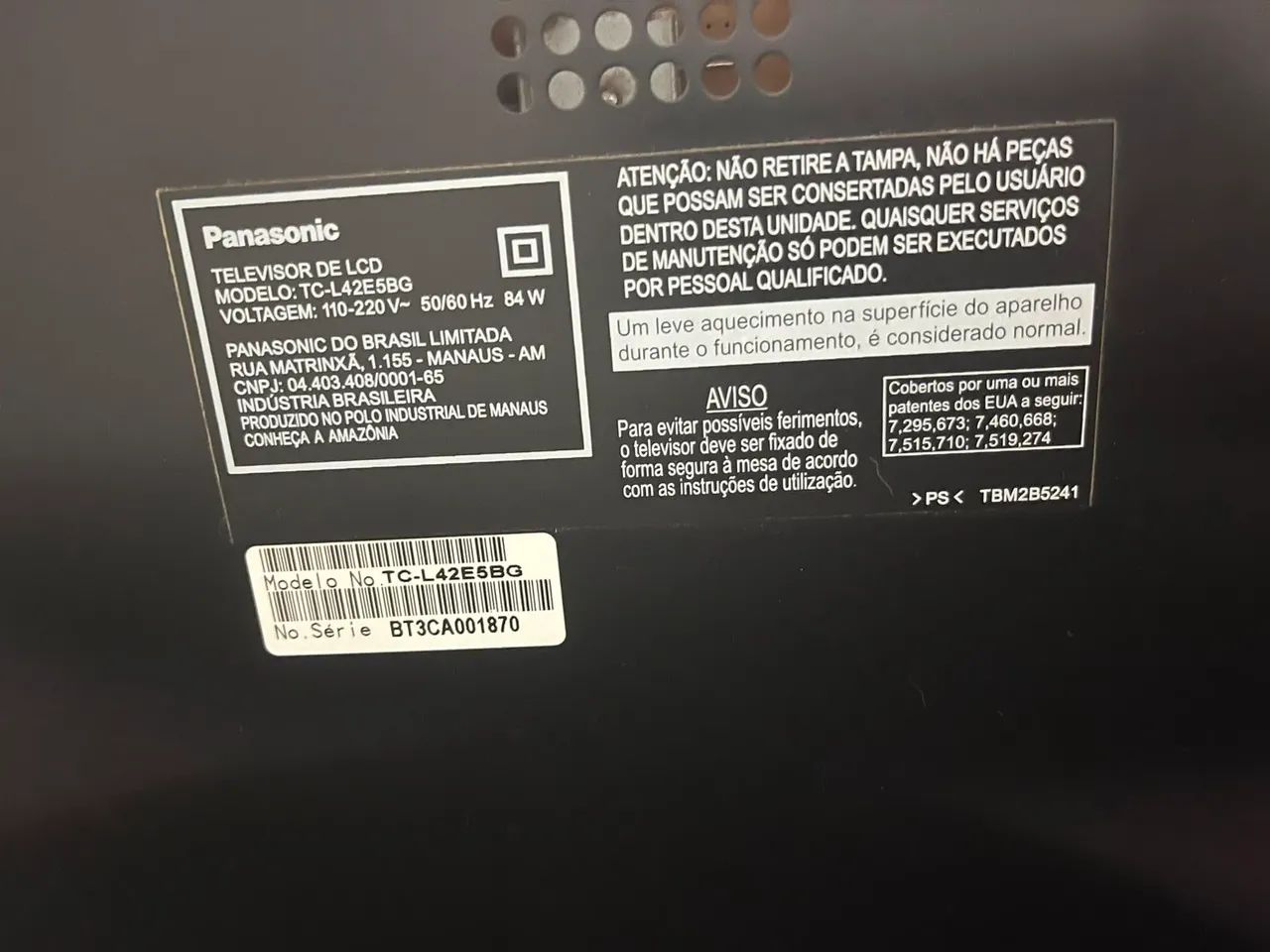 Televisão  Panasonic  - Foto 2