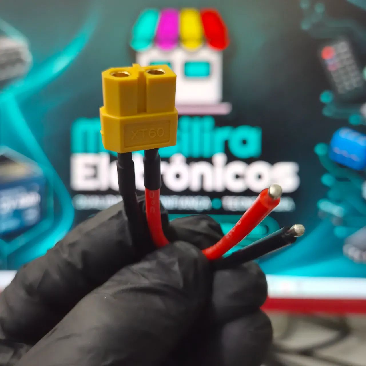 Conector XT60 com Cabo 10cm