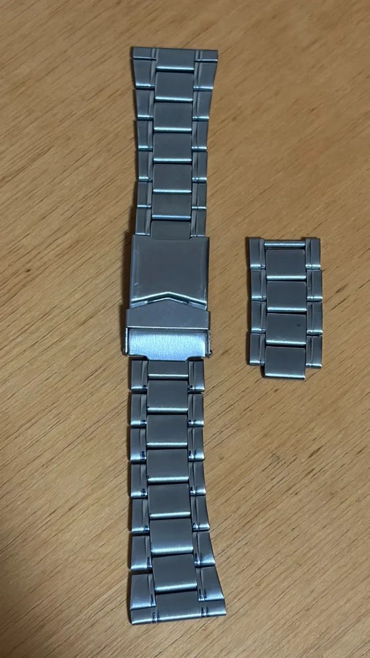 Pulseira para relógio aço inox 22mm luxo