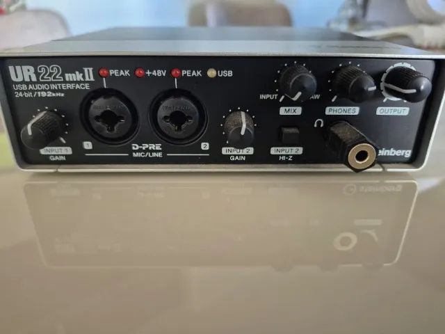 Interface de Áudio Steinberg UR22 mkII + Licença Cubase 15 AI