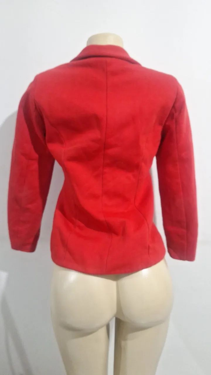 Blazer feminino vermelho  - Foto 2