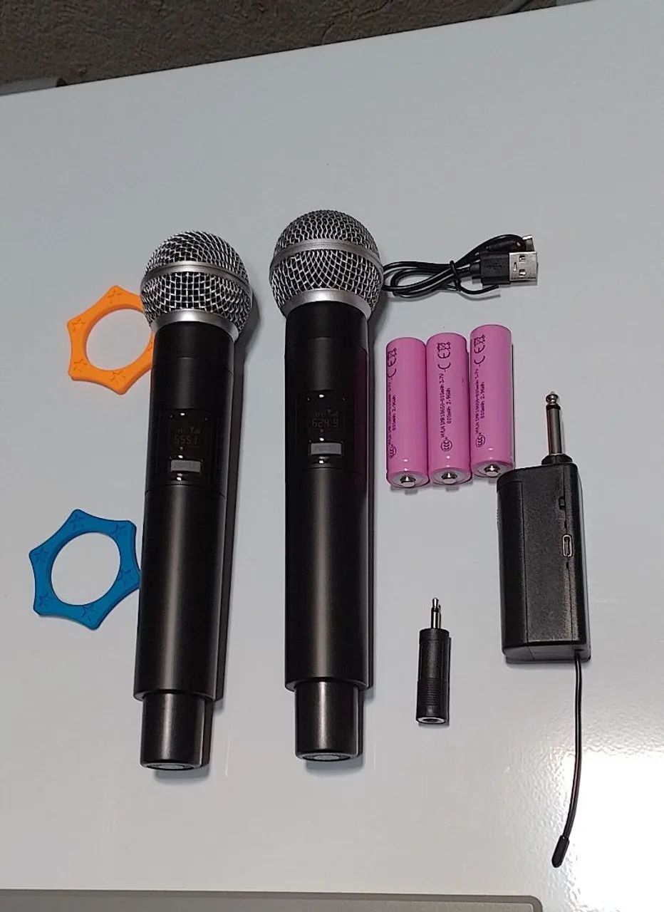 Microfone sem fio UHF profissional  - Foto 2