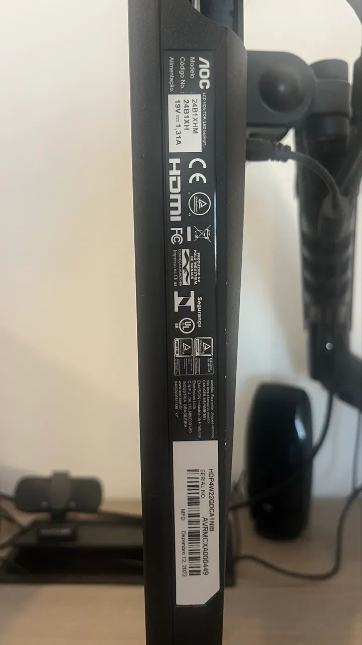 Monitor AOC 24 com suporte - Foto 3