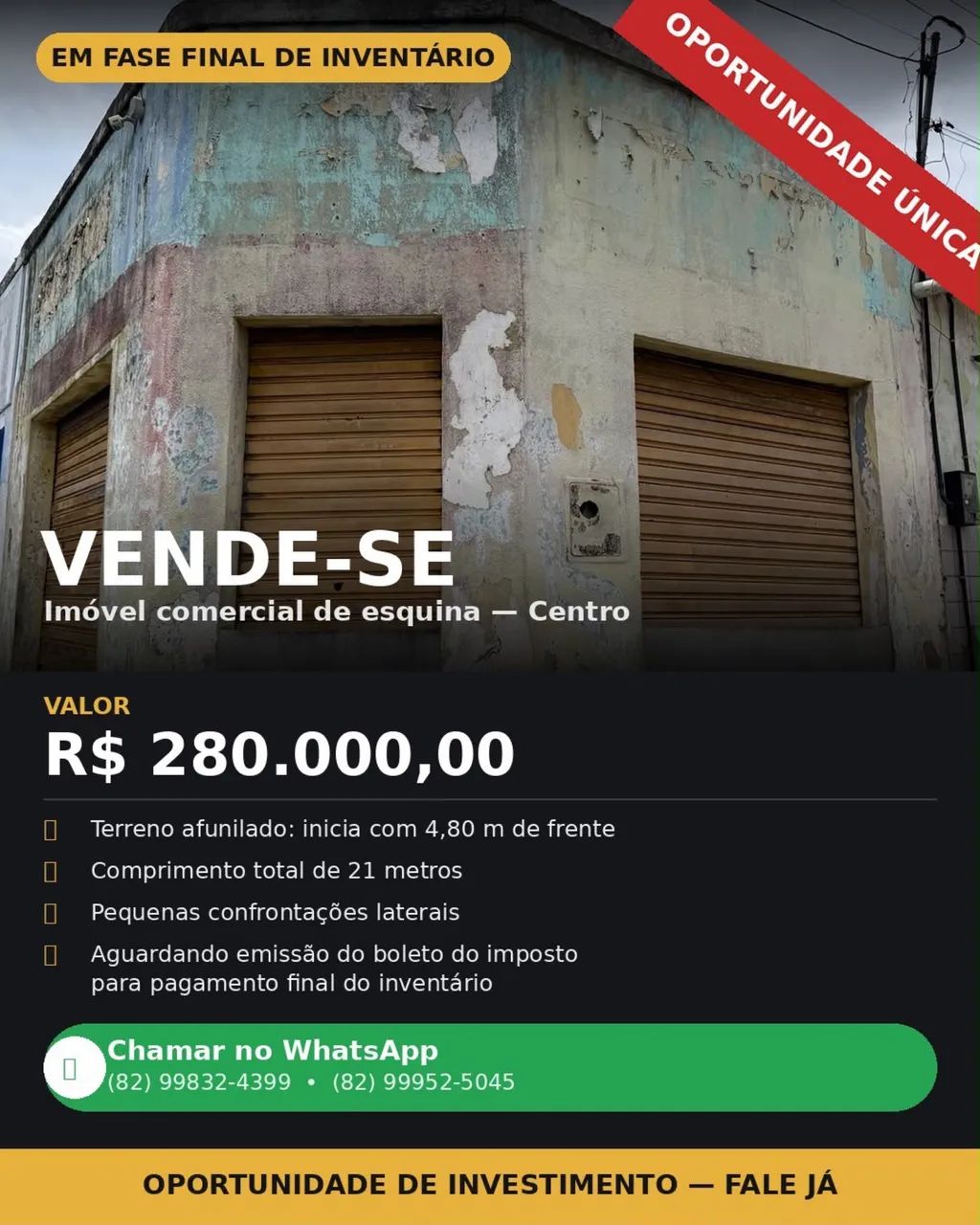 VENDE-SE IMÓVEL COMERCIAL CENTRO  - Foto 3