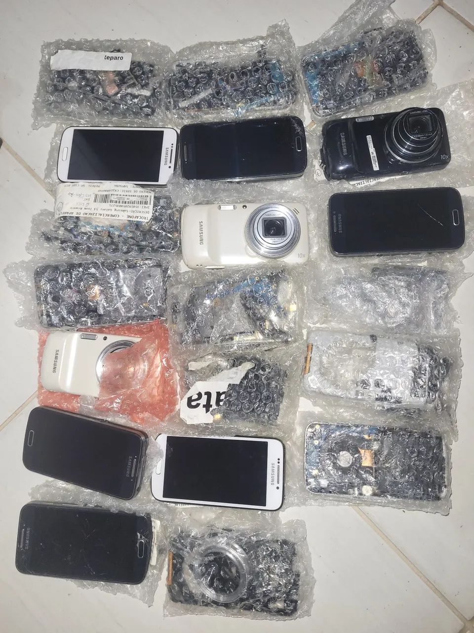 Lote 20 celular s4 zoom colecao pecas