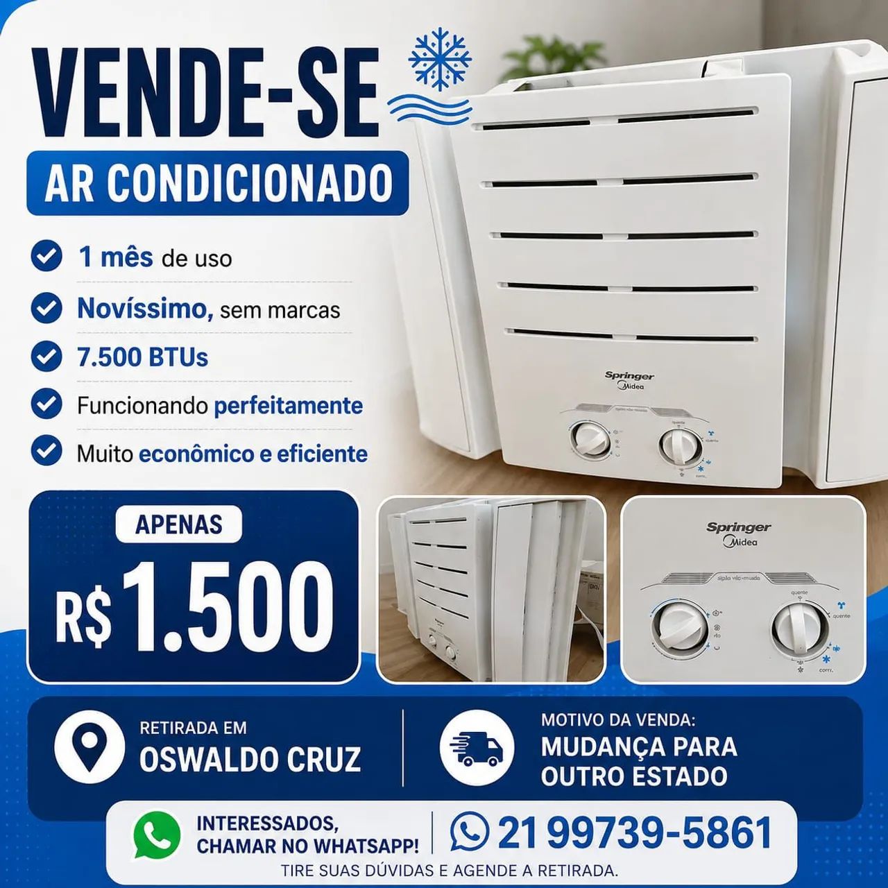 VENDOS AR CONDICIONADO