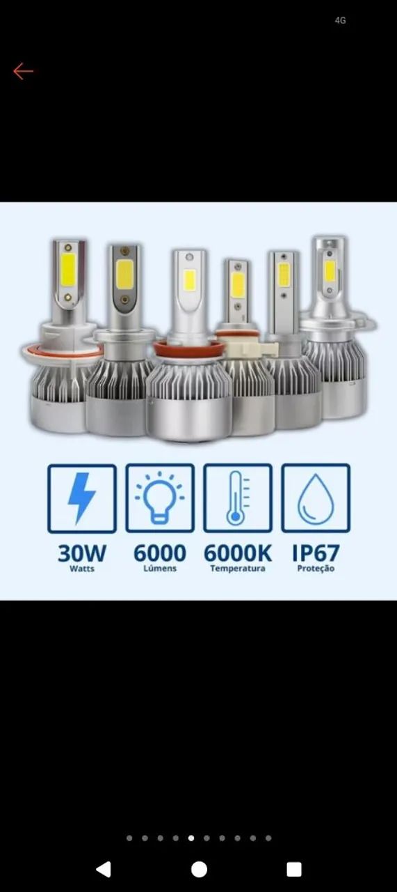 Lâmpada de led H4 12 volt ultra LED  - Foto 3