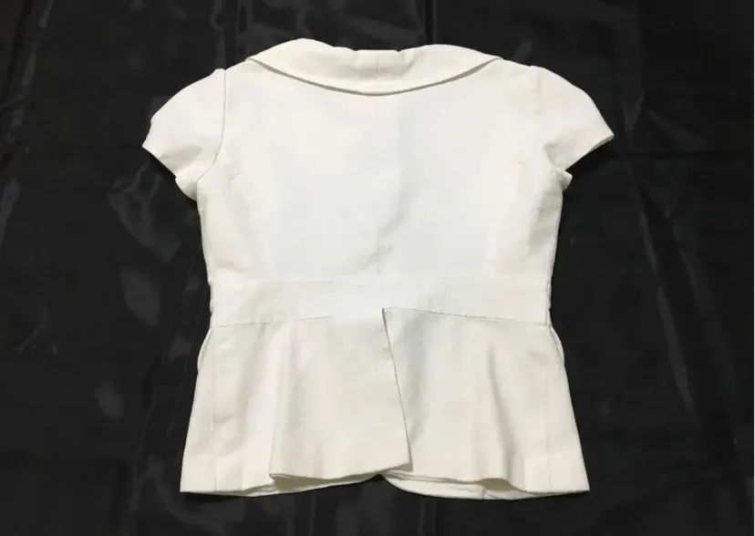 Blazer Alfaiataria Tamanho Pp Branco Bom Estado - Foto 5