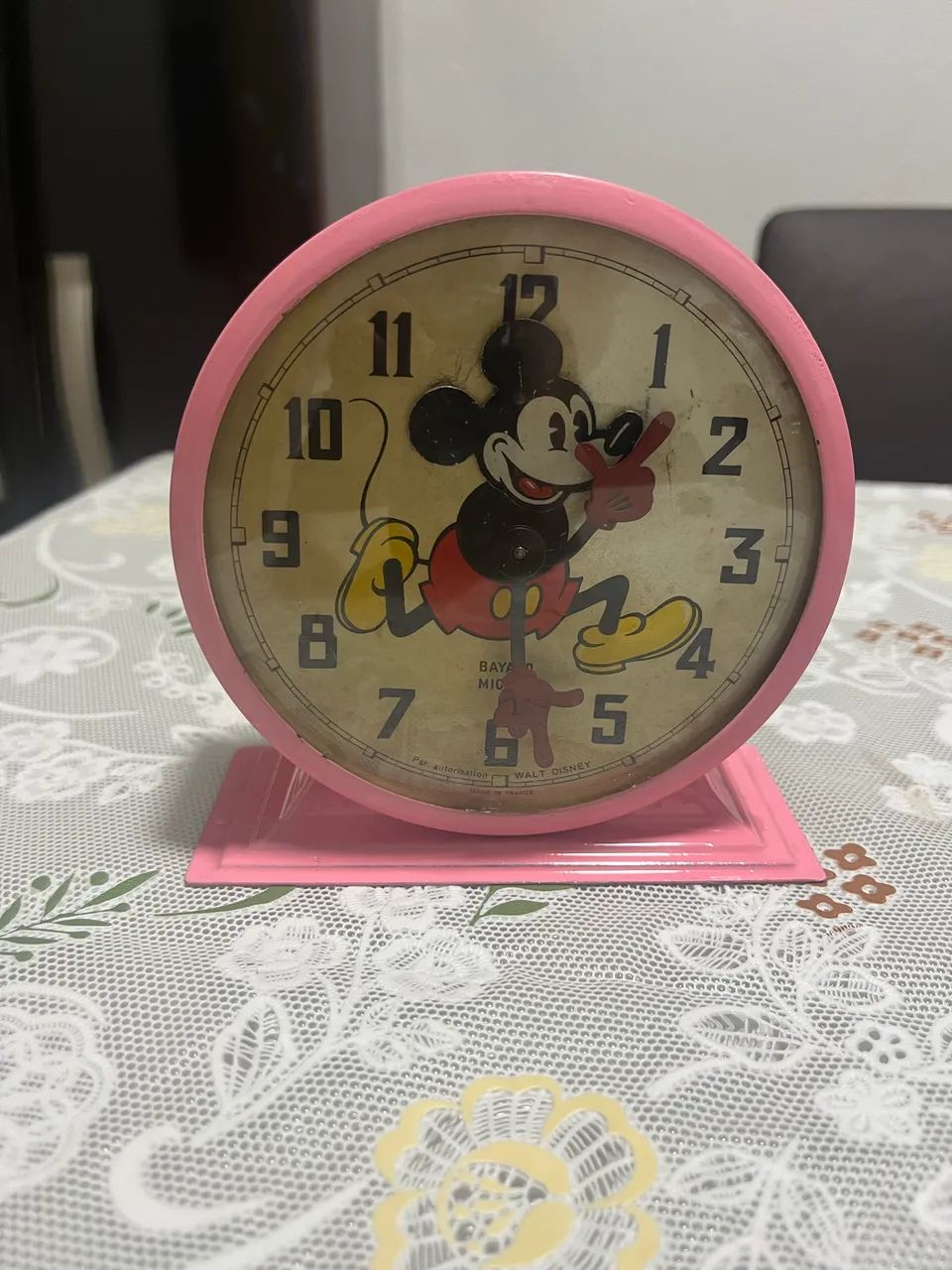 Relógio despertar Mickey Mouse Vintage 