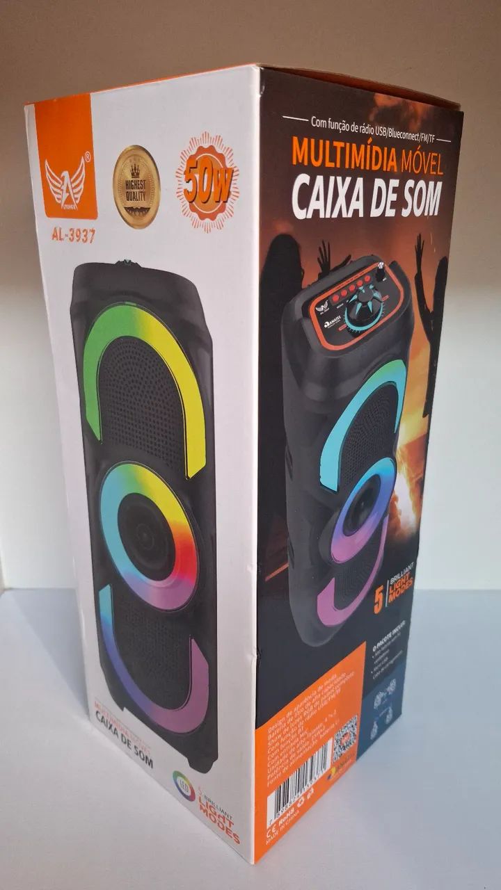 Caixa de Som Bluetooth 50W RGB - Foto 3