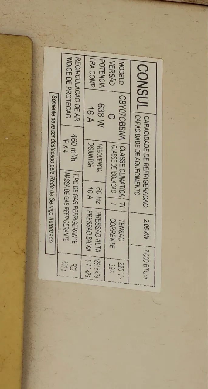 AR CONDICIONADO CÔNSUL 7000 BTU - Foto 3