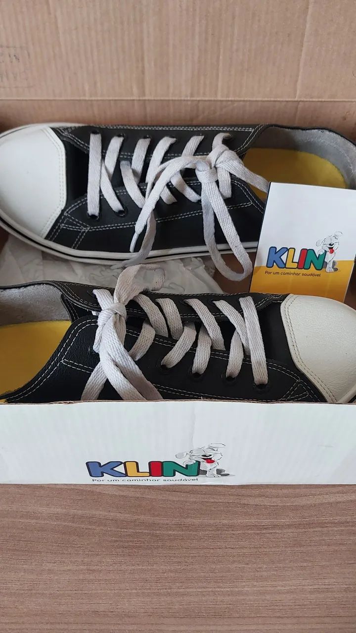 Tênis em couro tam 38 Klin  - Foto 4