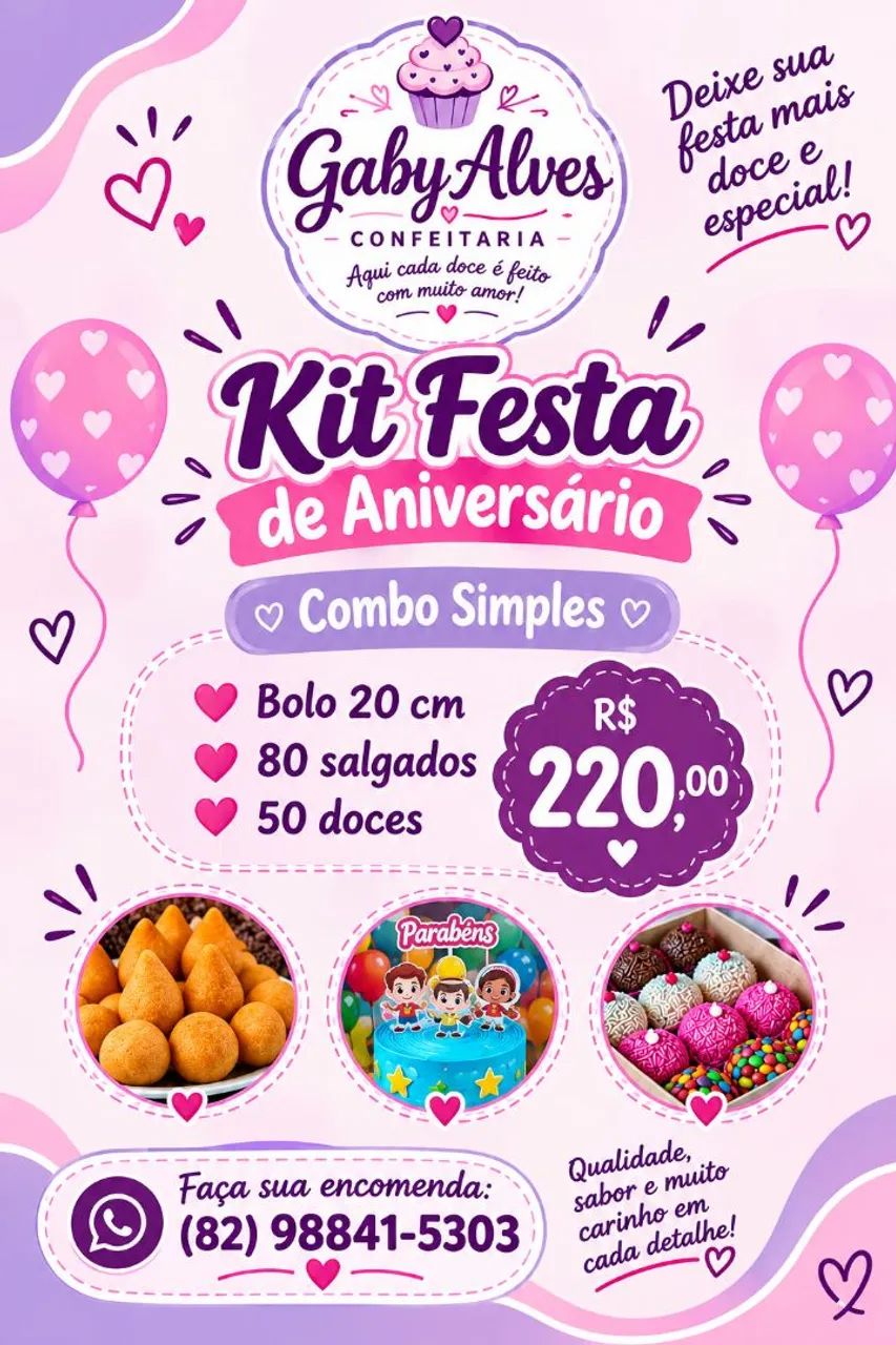 Ki festa para 20 pessoas