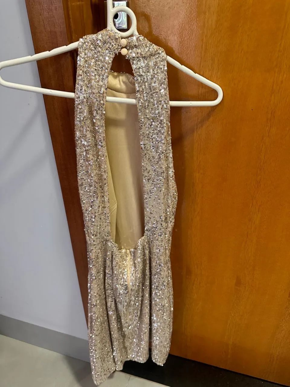 Vestido paetê dourado - Foto 2