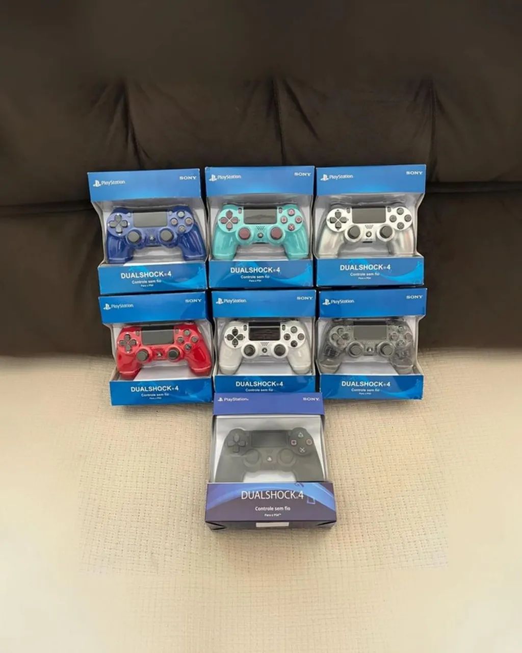 Controle ps4 cores 