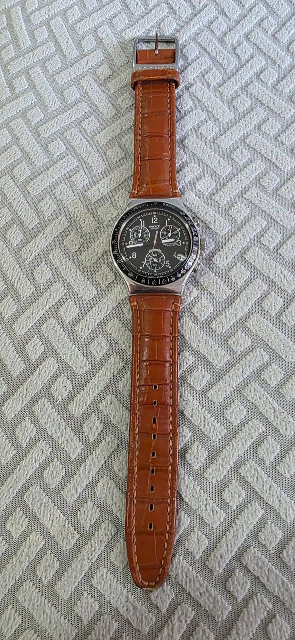 Relogio Swatch Irony Chrono Dark Phoenix YCS429
