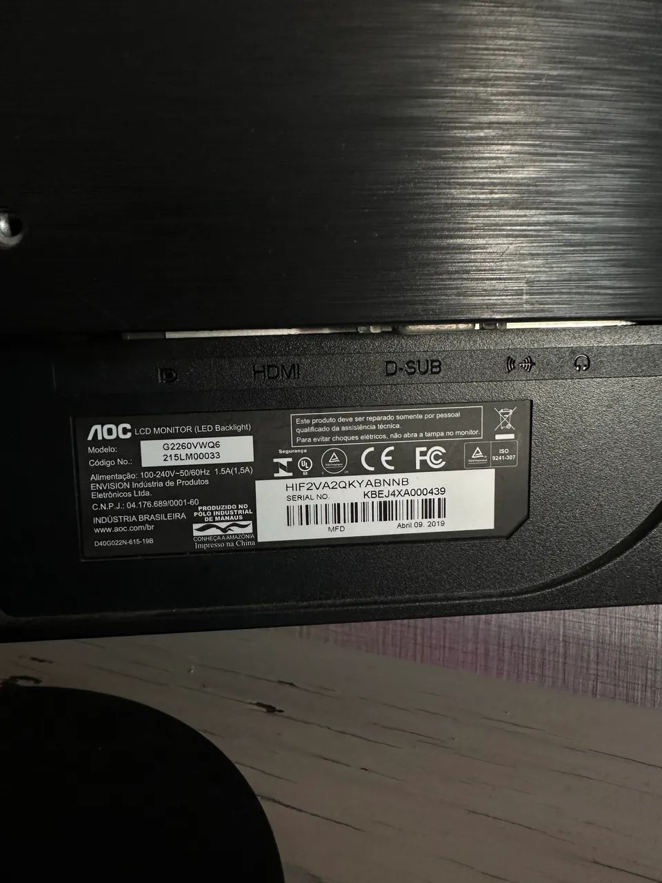 MONITOR AOC GAMER  - Foto 4