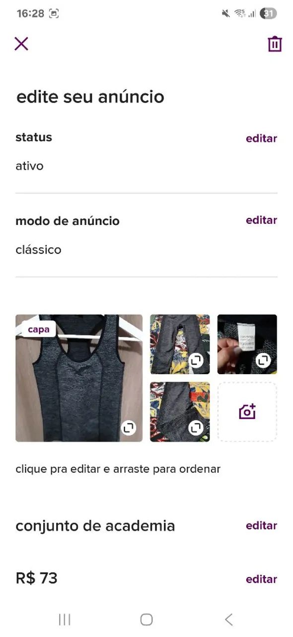 Roupa de ginástica  - Foto 3