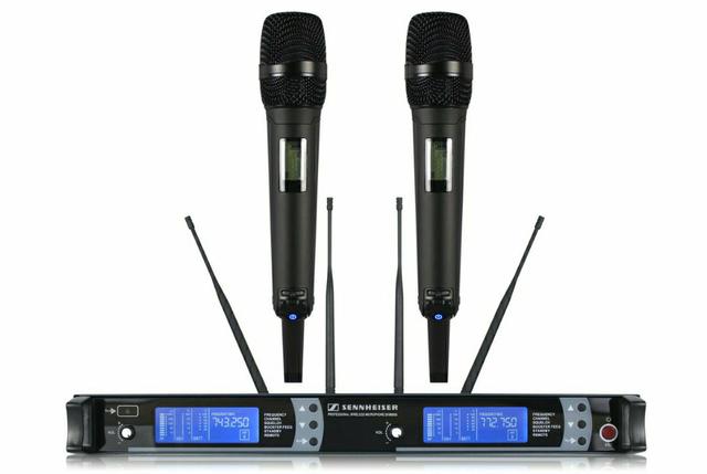 Microfones Sennheiser skm9000 duplo sem fio