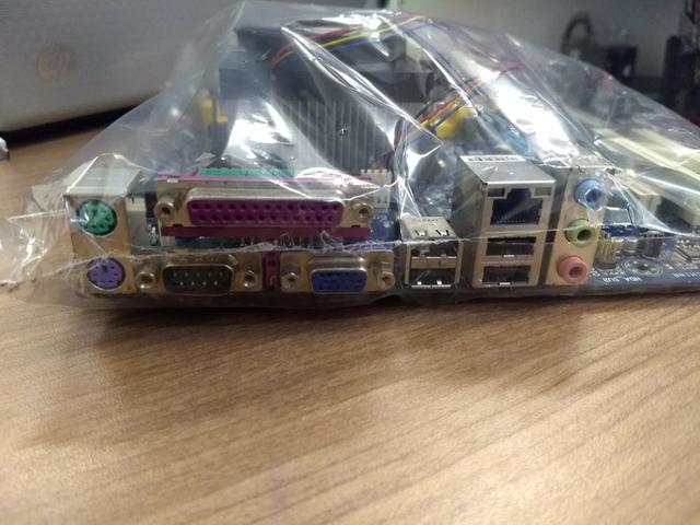 Kit Placa mãe athlon 2 x2 2400 2.8ghz gigabyte ga-m61pme-s2p-5lp ddr2 - Foto 4