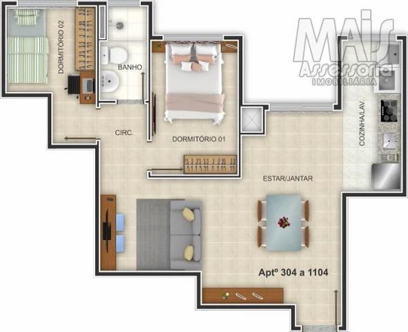 Apartamento para venda em novo hamburgo, centro, 2 dormitórios, 1 banheiro, 1 vaga - Foto 7