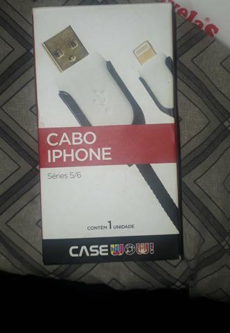 Cabo iphone linha 5/6. Bem cumprido e resistente