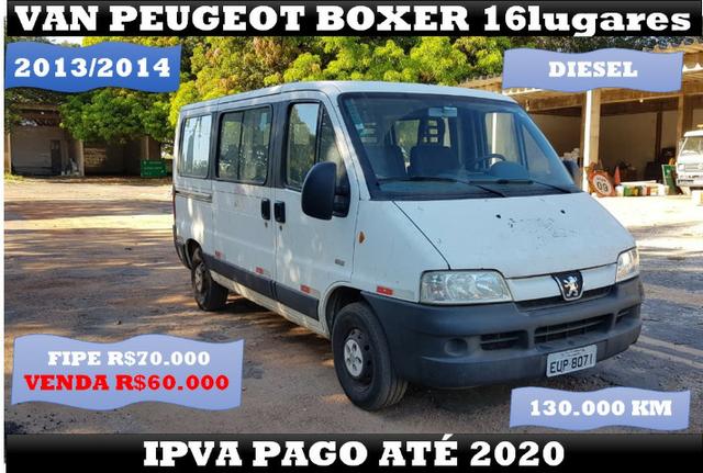 Van Peugeot Boxer 16 Lugares 2014 Ipva Pago até 2020