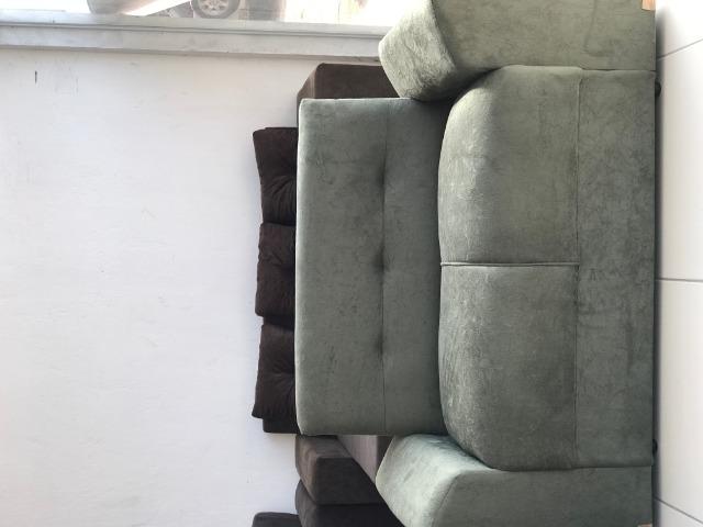 Sofá 2 e 3 Lugares Novos Pronta Entrega - Foto 2