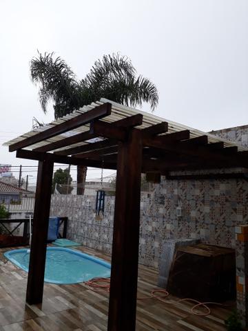 Pergolado com as telhas