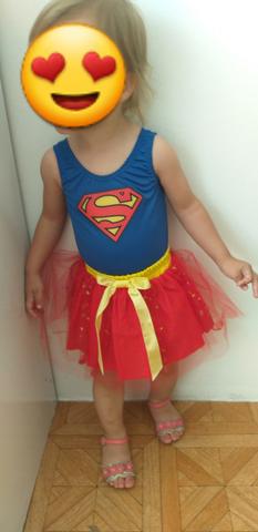 Fantasia da supergirl infantil - Foto 2