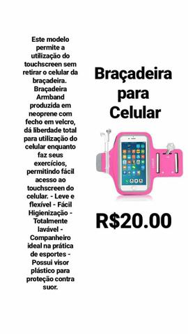 Braçadeira suporte para celular - Foto 3