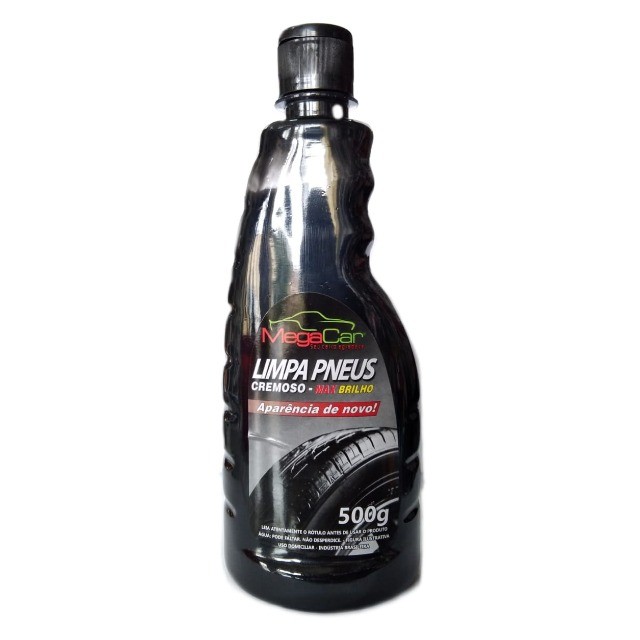 Limpa pneus cremoso max brilho MegaCar 