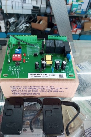 Placa de motor com dois controles rossi (Placa: R$ 169,00, Controle: 39,00un) 