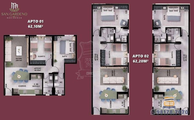 Apartamento à venda, 62 m² por R$ 267.259,00 - Mirante - Campina Grande/PB - Foto 20