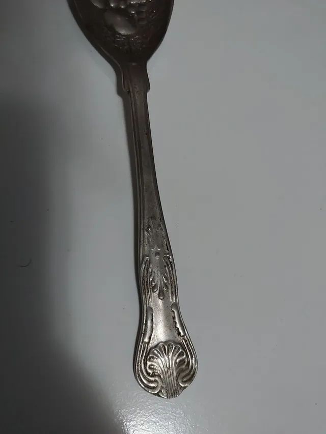 Garfo de servir prata inglês (aprox. 25 cm) - Objetos de decoração -  Guaratiba, Rio de Janeiro 1245744803