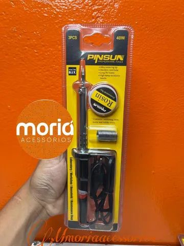 Ferro De Solda Profissional 60w e 40w Estanho E Pasta De Solda