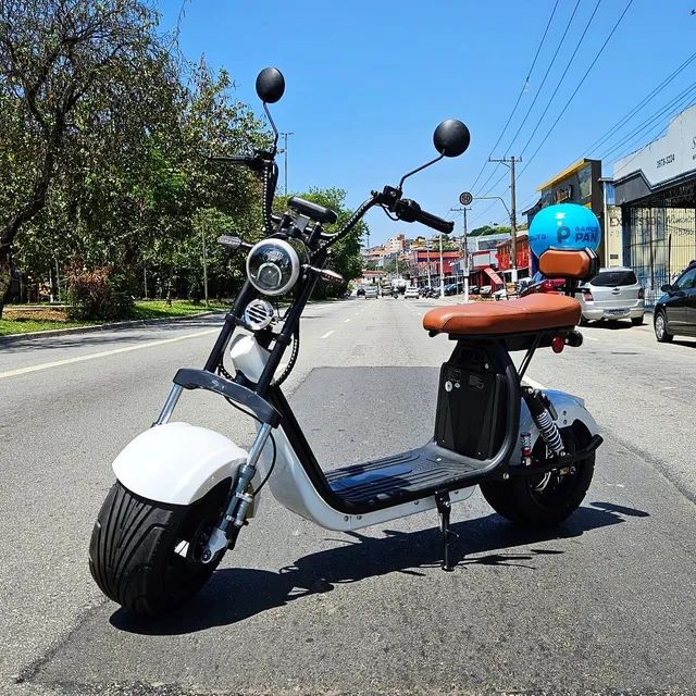 Moto Eletrica Scooter Estilo Custom Retro 3000w