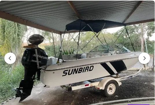 Lancha Sunbird Bayliner 170 - Optimax 115hp - troco por carro ou moto