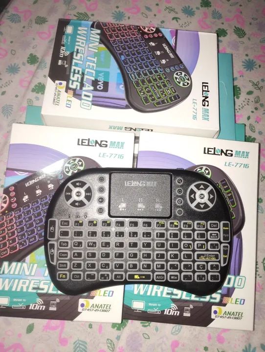 Mini teclado com led pra tv  - Foto 3