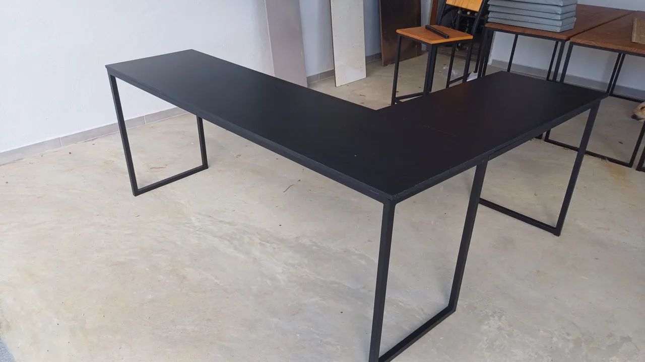 Mesa escritorio / estudos estilo industrial  - Foto 5