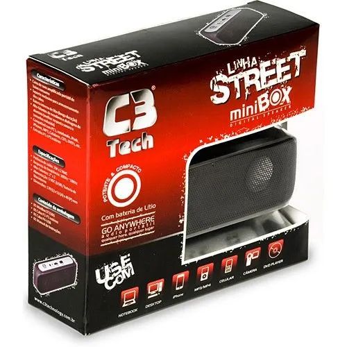 Caixa De Som C3 Tech MiniBox ST-150G - Branca