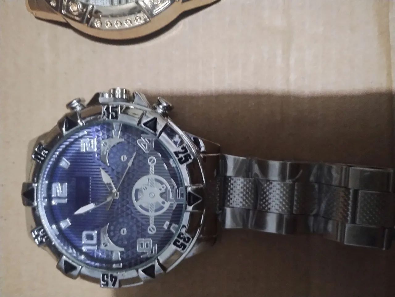 Relógio prata quatz - Foto 2