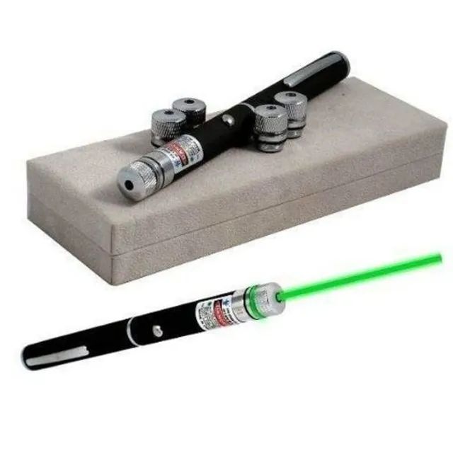 Caneta Laser Pointer Verde Lanterna Ponteiras Até 18km