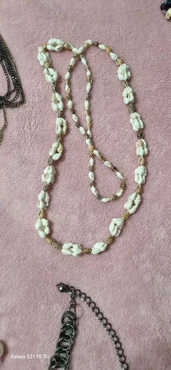 Colar de Pérolas e Pedras Verdes varios modelos  - Foto 5