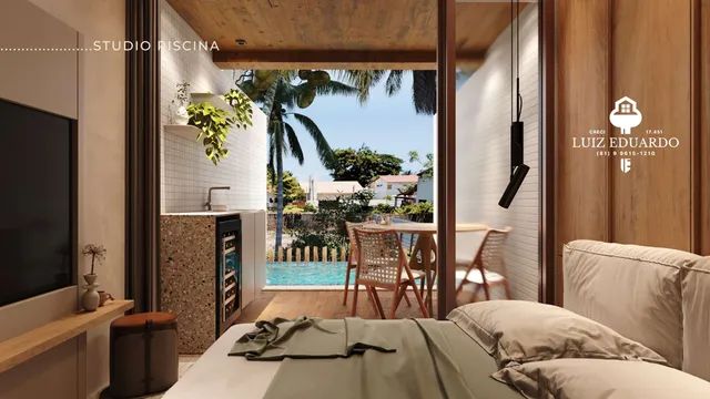 PRAIA DE CAMPAS EM TAMANDARÉ - FLAT 1 QUARTO 24m² a 80 m do mar - Foto 10