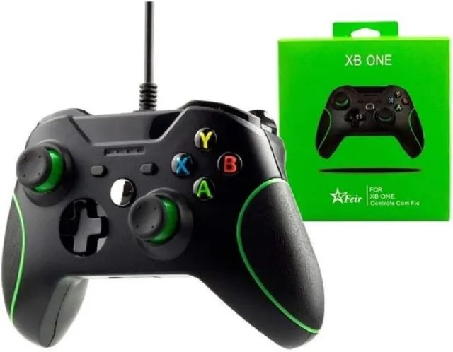Controle Xbox One com cabo 