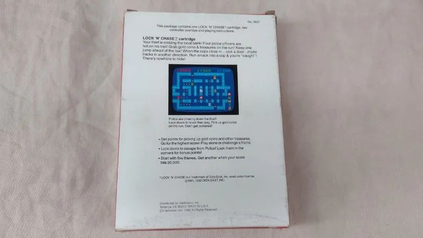 Lock N' Chase - Cartucho Original Completo P/ Intellivision - Foto 5