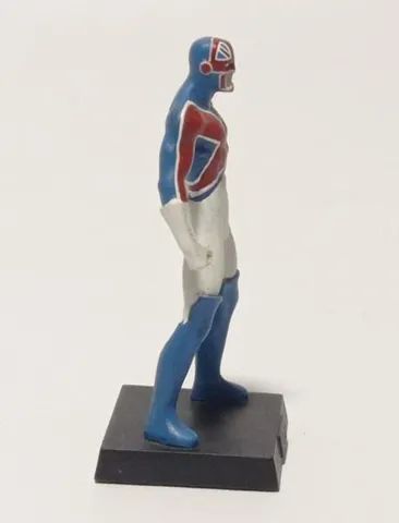 Miniatura Capitão Britânia Marvel Eaglemoss (caixa) - Foto 3